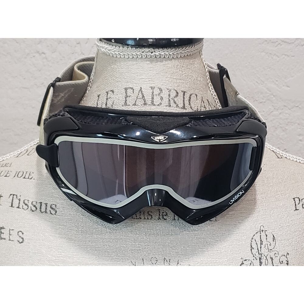 Uvex Uvision Athletic Removable Mirrored Lens Elastic Band Ski Goggles / Glasses